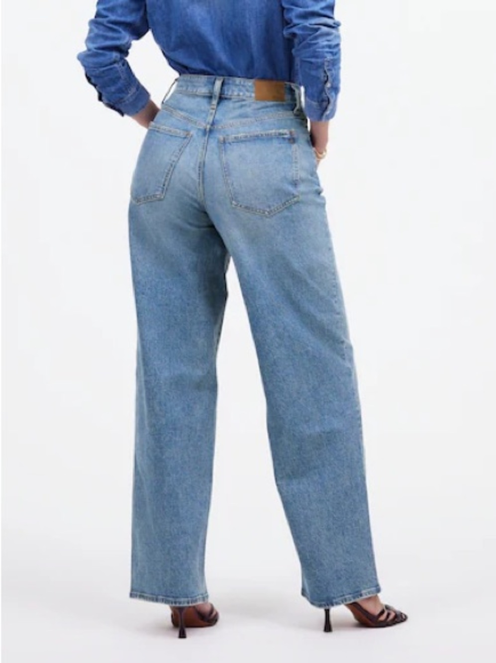 Madewell The Curvy Perfect Vintage Wide-Leg Jean Light Wash Sz 29 Spring - Picture 2 of 8